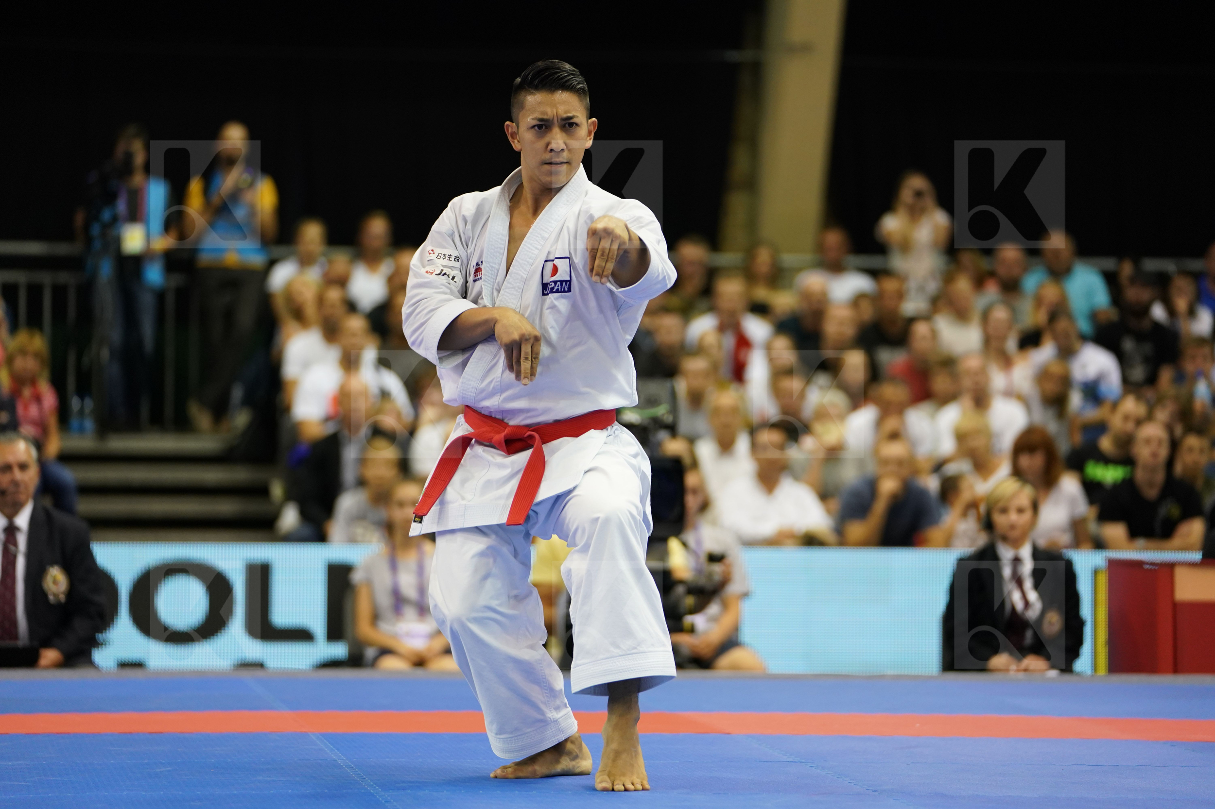 Gold match Japan Kiyuna Ryo Male Kata